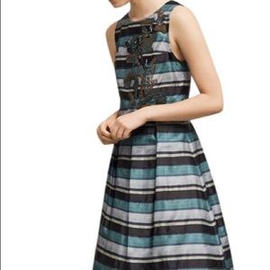NWT Striped Forrest Pankaj & NIDHI Anthro. Dress 6